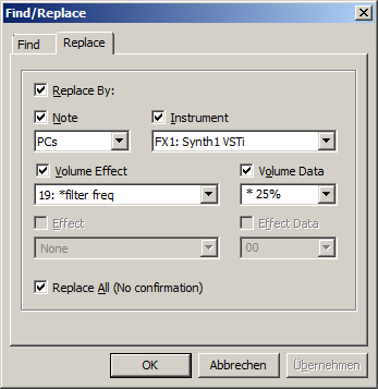 Enhanced Find/Replace dialog